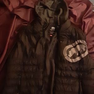 Echo unltd quilted hooded vest